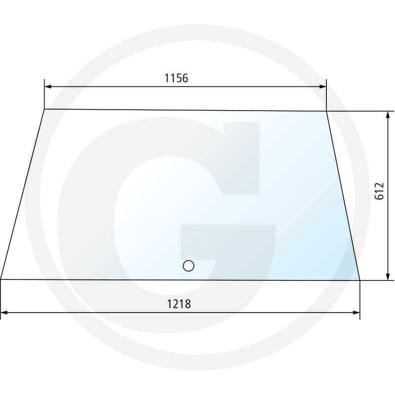 Szyba tylna  650815089 do Massey Ferguson 2620